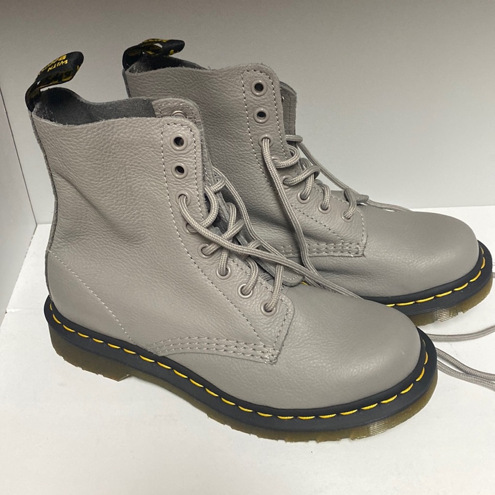Gray Dr Martens